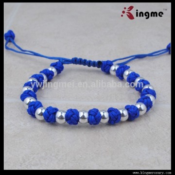 Blue Color bead Cord Bracelet