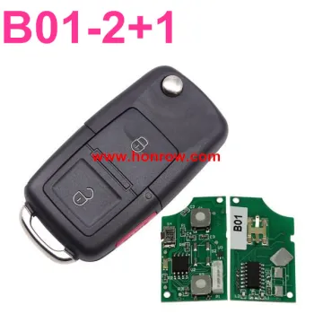 Standare remote key B01 2+1 button remote key for KD300 and KD900 to produce any model remote