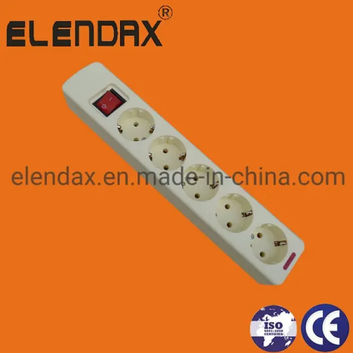 E5005ES Sakelar Kabel Listrik Gaya Eropa 5 Arah