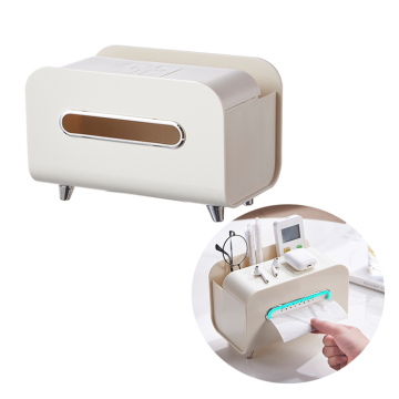 Nordic Style Multifunctional Desktop Tissue Box Storage Box for Livingroom