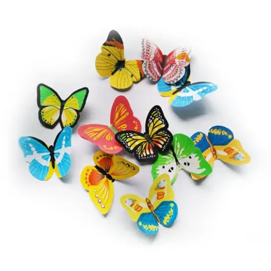 320PCS Edible Butterfly Wafer Rice Paper Cake Toppers for Birthday Party Decorating