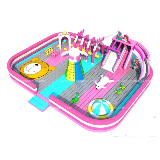 Giant Size Outdoor Inflatable Bouncer Castle: Fun Theme Park Playground for All Ages