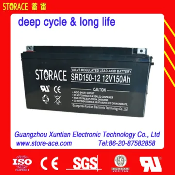 sealed lead acid battery 12v 150ah deep cycle battery for outdoor equipment