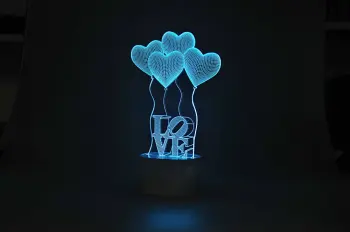 Speaker with 3D Light