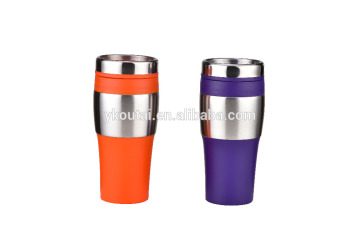 Double Wall Plastic Auto Mug