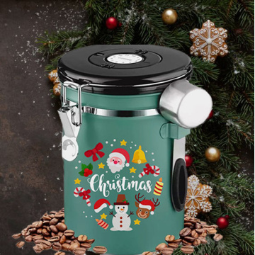 Accesorios de cocina de Navidad recipiente de café