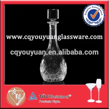 900ml clear vodka bottle glass decanter whiskey