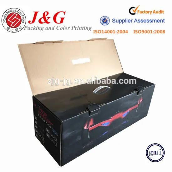 Custom toner cartridge packing paper box for two wheels self balancing scooter