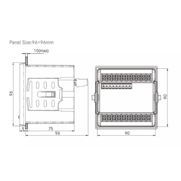 3 שלב RS485 Modbus Multi-Punction Panel Panel Meter