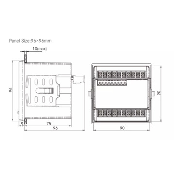 RS485 MODBUS MODBUS METTAL-DIGATION PANNEAUX NUMÉRAL