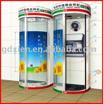 Automatic ATM bank door