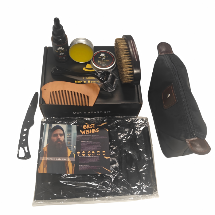 Set de 8 piezas mejor kit de cuidado de barba