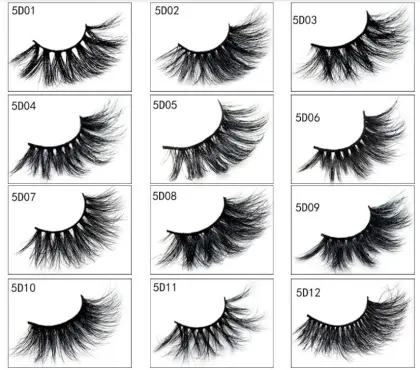 5D Mink Lashes eyelash package 25mm