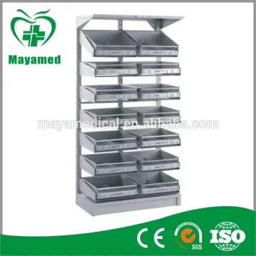 MY-R091 Adjustable double-bucket medicine rack/hospital furniture