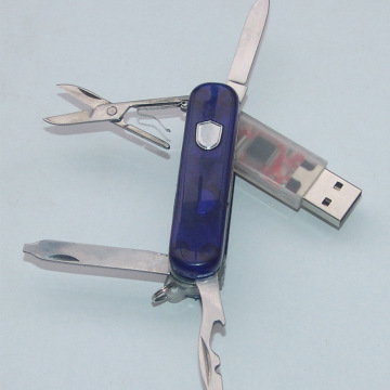 Schweizer Taschenmesser 4-in-1 USB-Stick