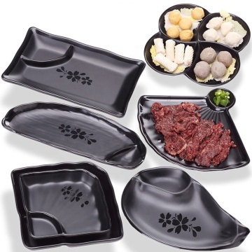 Dostosowany talerz Melamine Sakura do restauracji i hotelu