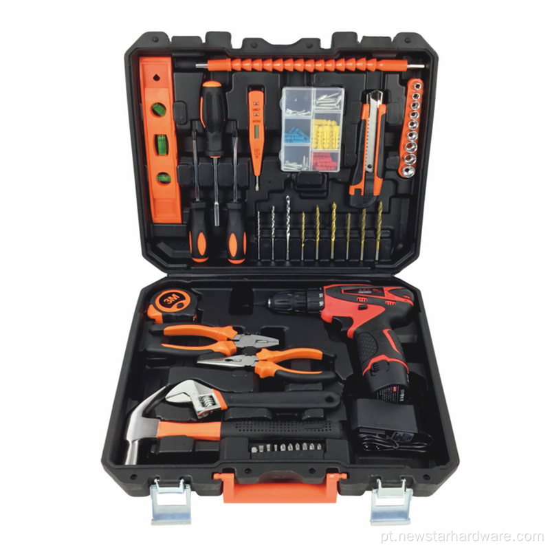 Promoção 132pcs Power Tool Set Ferramentas manuais Conjunto