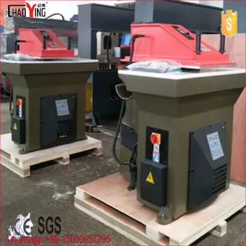 27T Xiongying hydraulic swing arm die cutting machine/hydraulic clicker press