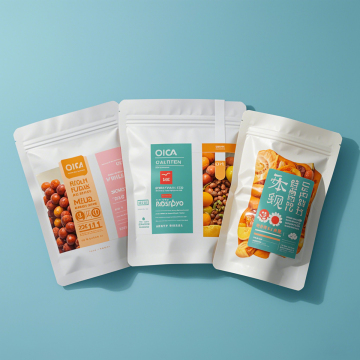 Custom Printed Transparent Zipper Pouches for Cosmetics - Food Grade Packaging Bags
