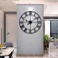 Rustic Round Silent Non Ticking Battery Operated Clock