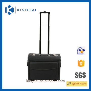 HOT SALE! black wheeled pilot case 1680D