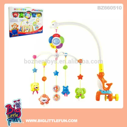 Battery operated musical baby mobiles with light