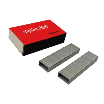 China Factory Good Quality Cheap Price Manual Stapler Accessories Galvanized Steel Office Staples