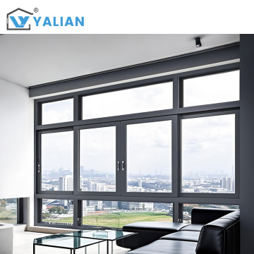 Modern Soundproof Triple Glazed Aluminium Sliding Windows