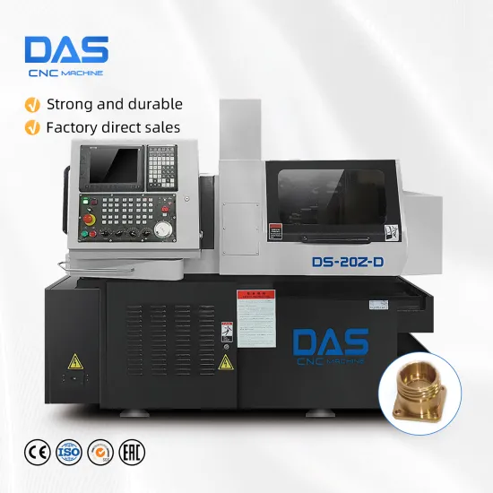 DS-20Z-D Hot Double Spindle Swiss CNC Lathe Machine for Metal Working with Fanuc, Siemens, GSK, Syntec Controls