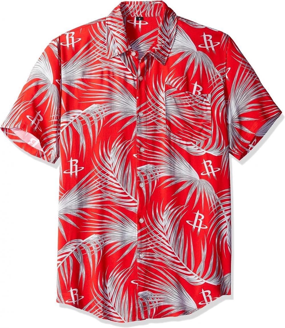 Designer Hawaii Floral camisa camisa impressa em vermelho