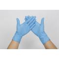 Disposable blue gloves, medical