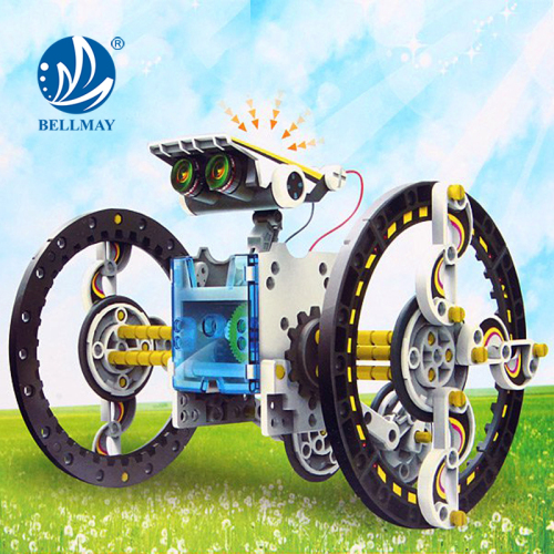 Alibaba Novos produtos DIY Toy 14-em-1 DIY Solar Powered Robot Building Block Toy para atacado