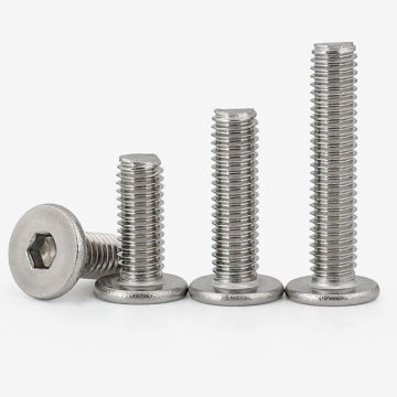 304 Stainless Steel Allen Wafer Screws: Ultra Low Head, Hex Socket, Thin Head, and Flat Head Hexagon Socket Machine Screws