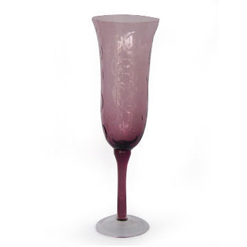 Color Stemware with Molded Pattern and 254ml Capacity, Weighs 129g