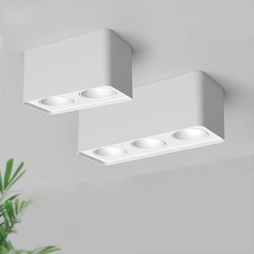 Modern de 12W COB LED LED Motado en la superficie de doble cabeza-Lámparas dobles comerciales de 20W, proyectos para el hogar cubierto