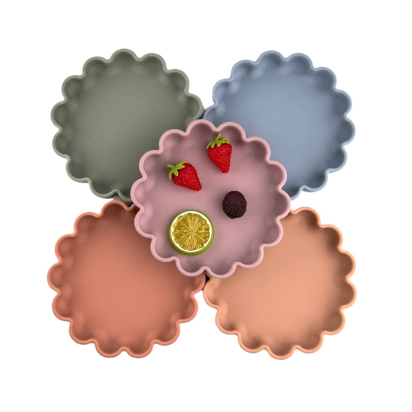 silicone flower shape plate MFZ-P024