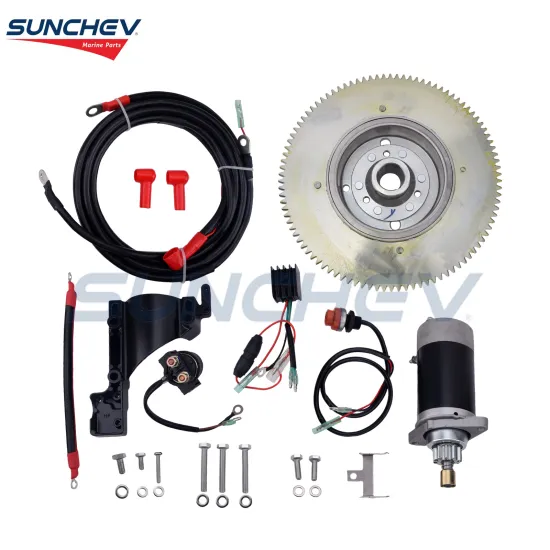 SUNCHEV Electric Starter Kit 6F5 For Yamaha E40J/E40G (2 Stroke)
