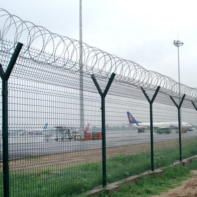 triangle fence with peach square round post factory