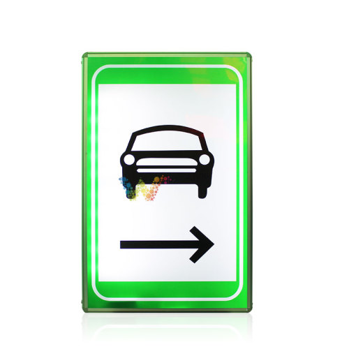 Tunnel emergency electro-optic indicator led traffic sign