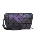 Bolso de mujer con cepillado geométrico Moda Diamante Hombro Hombro Bolsa de cadena plegable Bolsa de temperamento