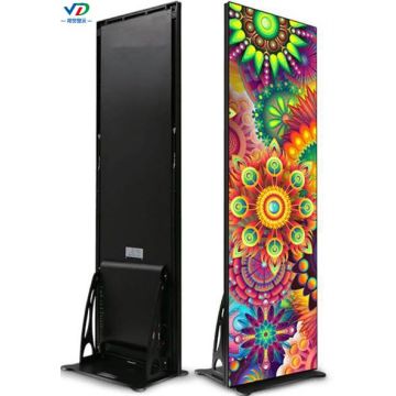 P2 mirror led poster display advertising