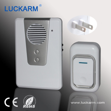 2015 China Flat Plug wireless doorbell, TunablenessVolume,water proof button