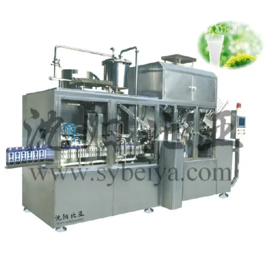 Hot filling juice gable top carton filling machine