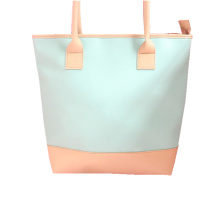 Fashion Lady Leather Shopping Tote handtas met rits