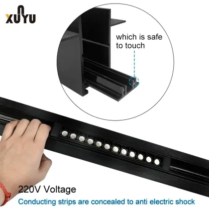 Wholesale Aluminum Accessories Magnetic Track Rail LED Magnetic Track Lighting