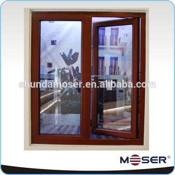 German Style solid wooden double glazed safety glass casement windows