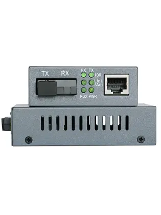 Gigabit Optical Converter SM Single Fiber 10/100/1000Mbps RJ45 Ethernet to Fiber Optic Media Converter
