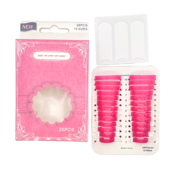 26 PCS nagellakbeschermerranden voor Franse u vorm manicure
