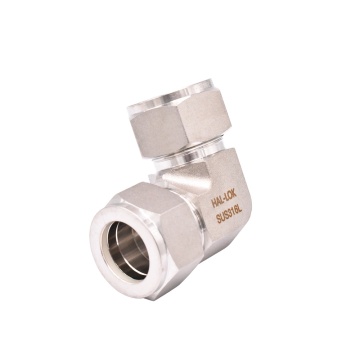 Stainless Steel Double Ferrule 90 Degree Right Angle Fitting - Union Elbow