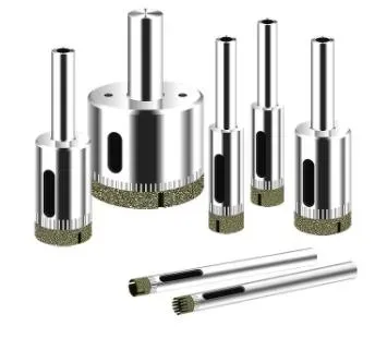 Premium Diamond Hole Saw with Round Shank for Glass and Ceramic